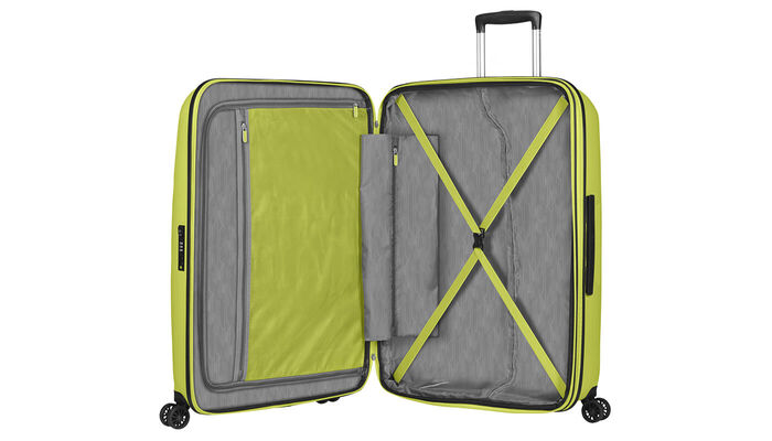 Organisation intérieure avec poche tablier zippée supplémentaire