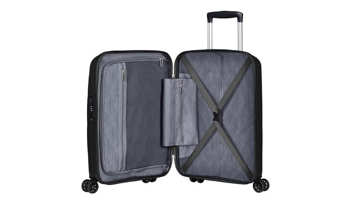 Organisation intérieure avec poche tablier zippée supplémentaire