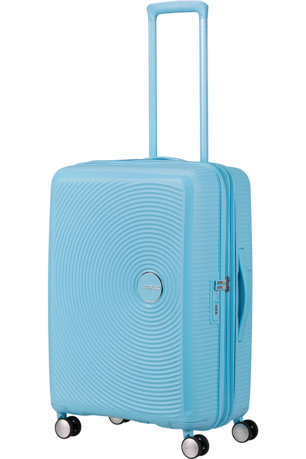American Tourister SoundBox Spinner TSA Expandable 67cm  Blueberry Fizz