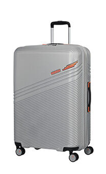 American Tourister Triple Trace Spinner TSA Expandable 76cm  Silver/Orange