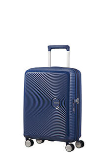 American Tourister Soundbox Spinner extensible 55cm Bleu marine fonc&eacute;