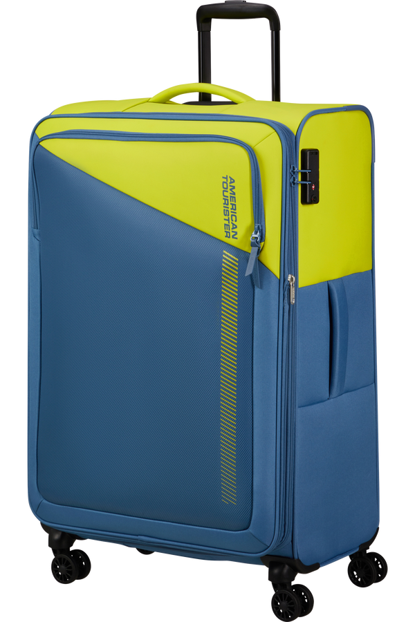 American Tourister Daring Dash Spinner Expandable TSA L  Lime/Coronet