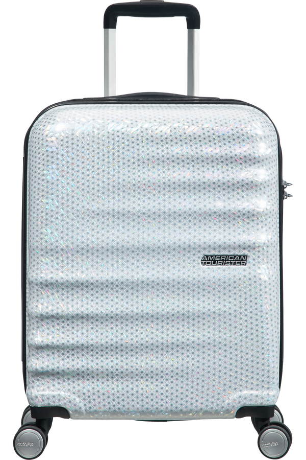 American Tourister Wavebreaker Spinner 55cm  Starlight Silver