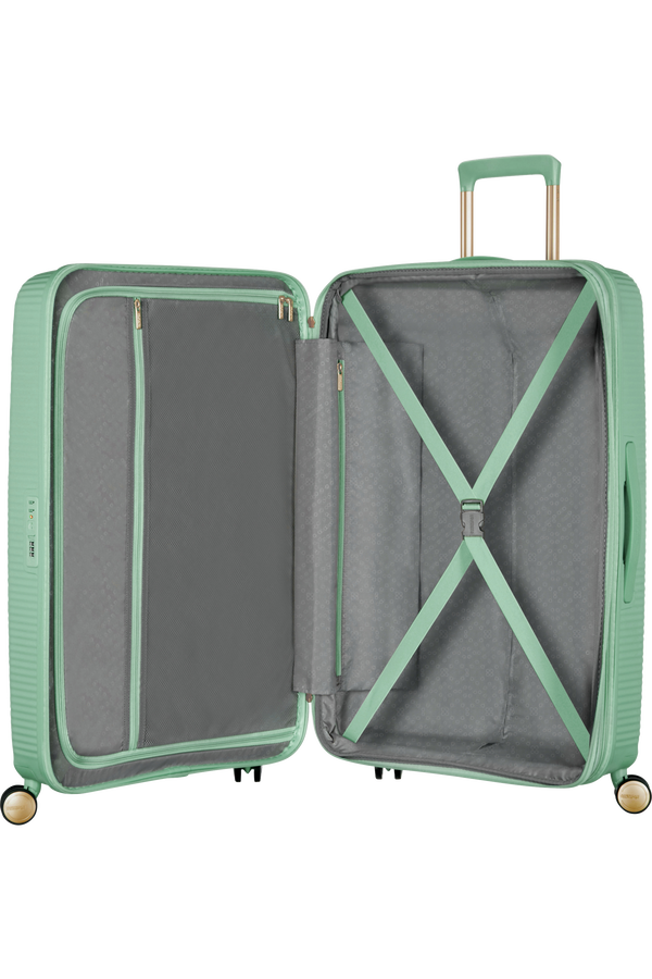 American Tourister Soundbox Spinner TSA Expandable 77cm  Almond Green/Gold