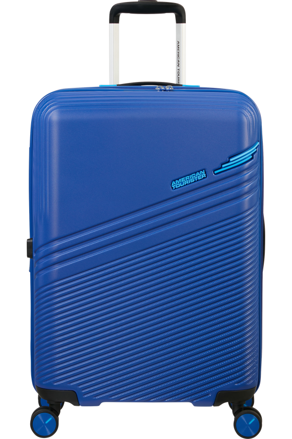 American Tourister Triple Trace Spinner TSA Expandable 67cm  Bleu marine/Bleu