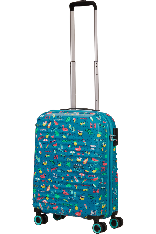 American Tourister Wavetwister Spinner TSA Print 55cm  Summer Relax