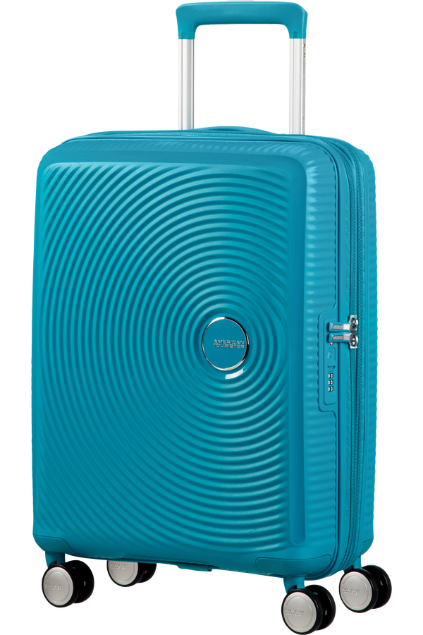 American Tourister Soundbox Spinner erweiterbar 55cm Summer Blue