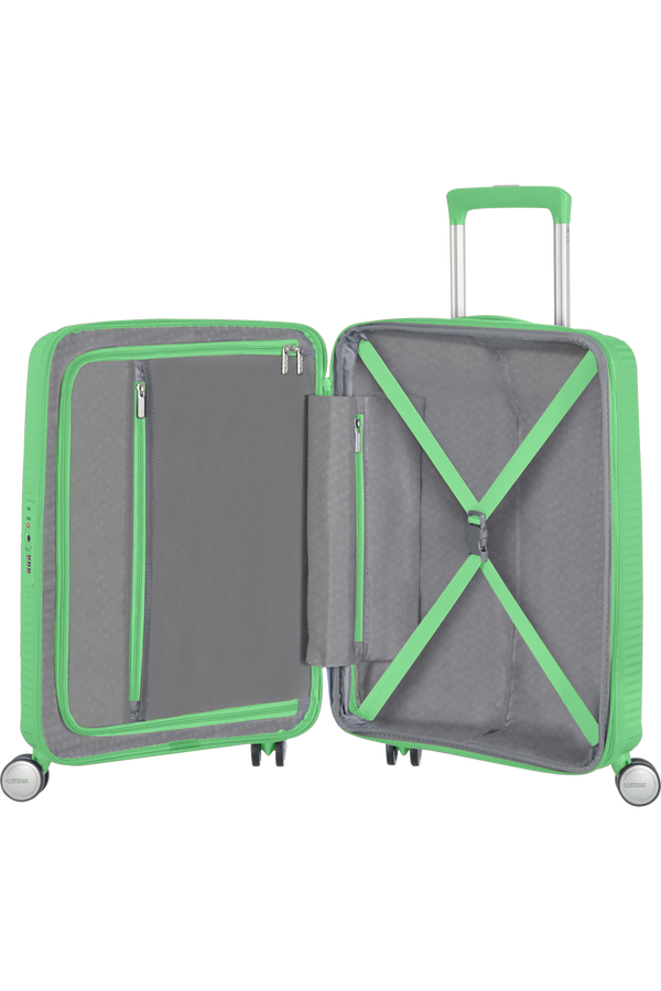 American Tourister Soundbox Spinner TSA Expandable 55cm  Spring Green