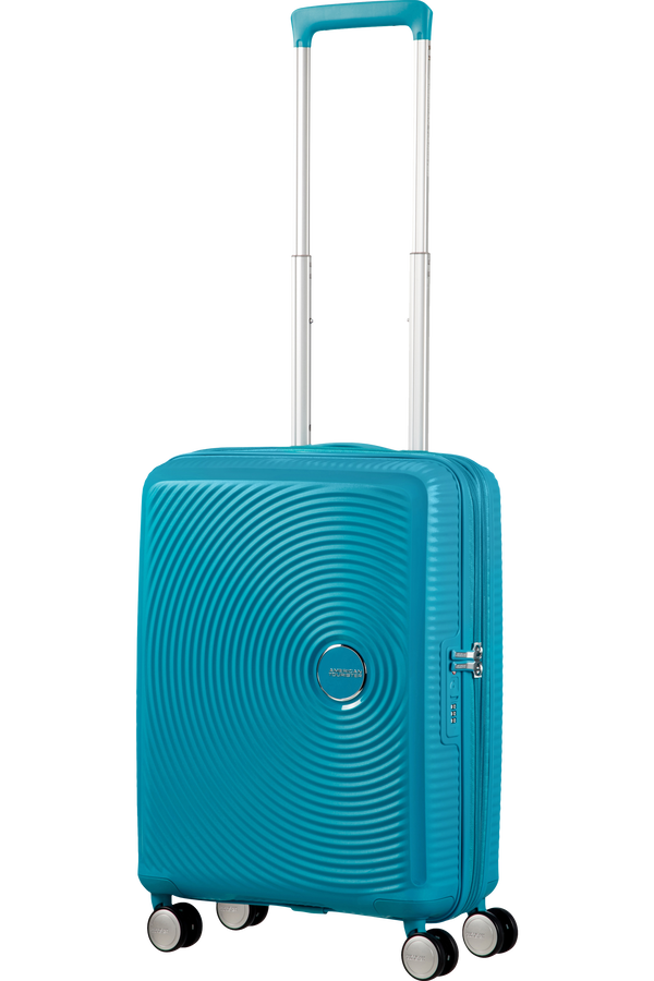 American Tourister Soundbox Spinner erweiterbar 55cm Summer Blue