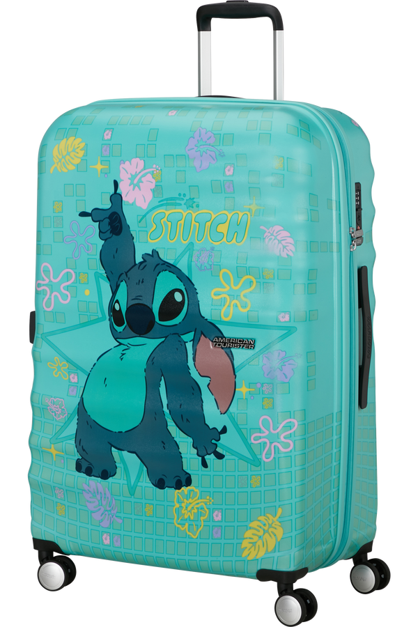 American Tourister Disney Wavebreaker Spinner TSA Disney Fl 77cm  Stitch Flower