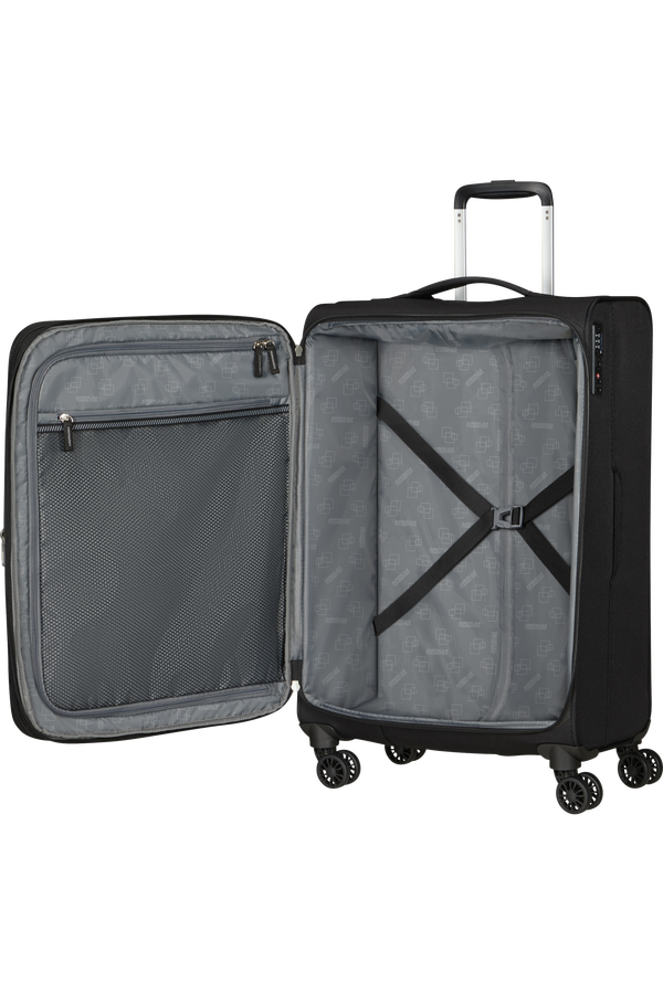 American Tourister Aerospin Spinner Expandable M  Noir