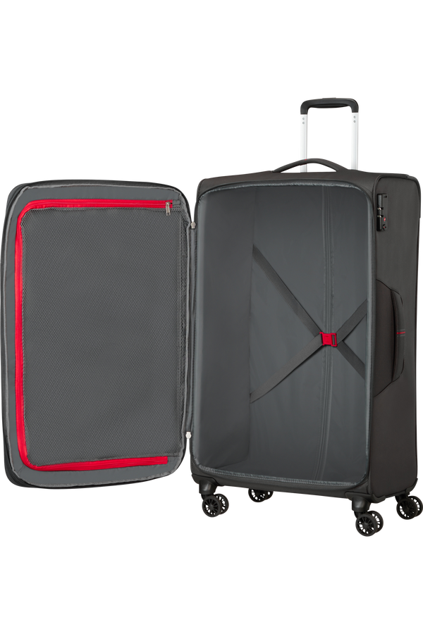 American Tourister Crosstrack Spinner Expandable 79cm  Gris/Rouge