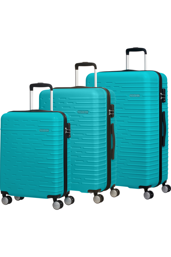 American Tourister Hyperdash 3 PC Set A  Aqua Turquoise