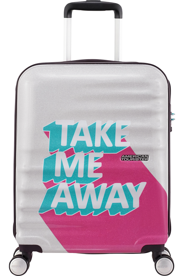 American Tourister Wavebreaker Spinner 55cm  Take Me Away Pink/Turquoise