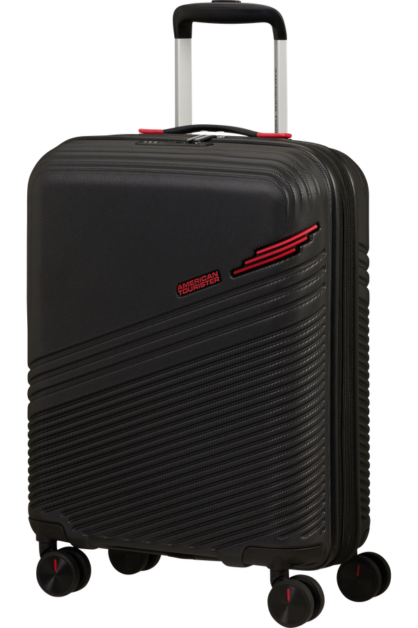 American Tourister Triple Trace Spinner TSA Expandable 55cm  Noir/Rouge