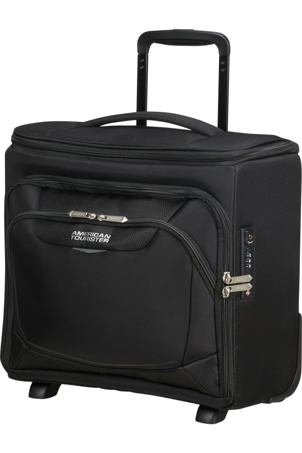 American Tourister SummerRide Upright Underseater Expandable Tsa Schwarz