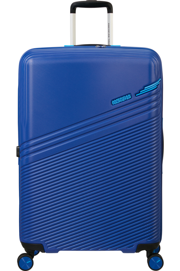 American Tourister Triple Trace Spinner TSA Expandable 76cm  Bleu marine/Bleu