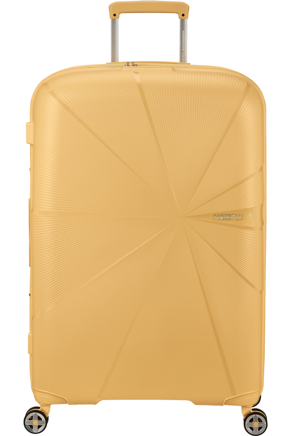 American Tourister StarVibe Spinner Expandable TSA 77cm  Metallic Banana