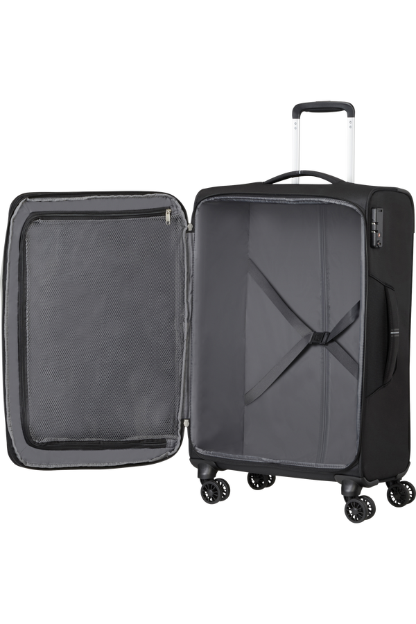 American Tourister Crosstrack Spinner Expandable 67cm  Black/Grey