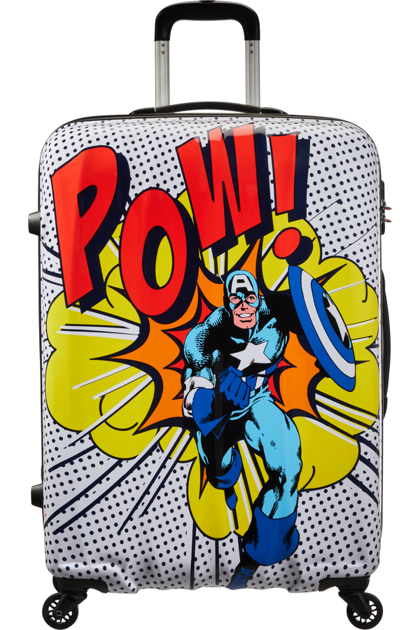 American Tourister Marvel Legends Spinner Alfatwist 75cm  Captain America Pop Art