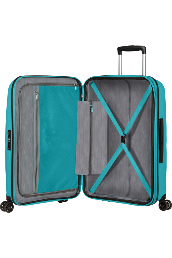 American Tourister Bon Air Dlx Spinner TSA Expandable 66cm  Turquoise fonc&eacute;