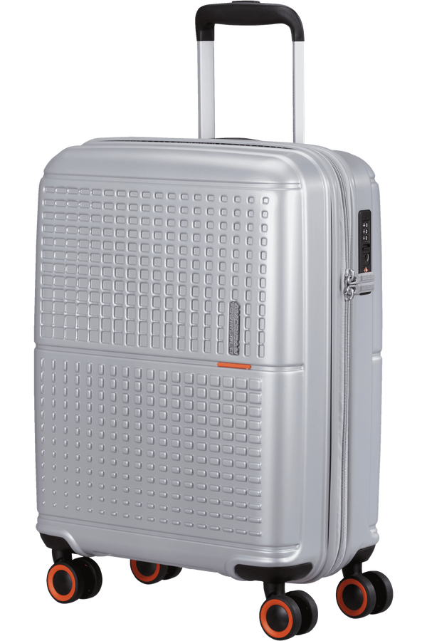 American Tourister Geopop Spinner 55/20 Tsa. 55cm  Argent métal