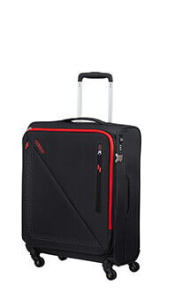 American Tourister Lite Volt Spinner TSA 55cm  Noir/Rouge