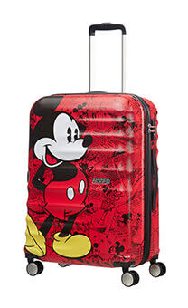 American Tourister Wavebreaker Disney Spinner 67cm  Mickey Comics Red