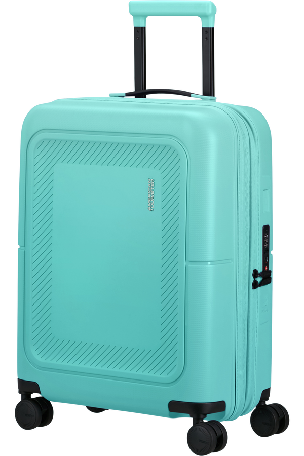 American Tourister DashPop Spinner Expandable TSA 55cm Aqua Sky