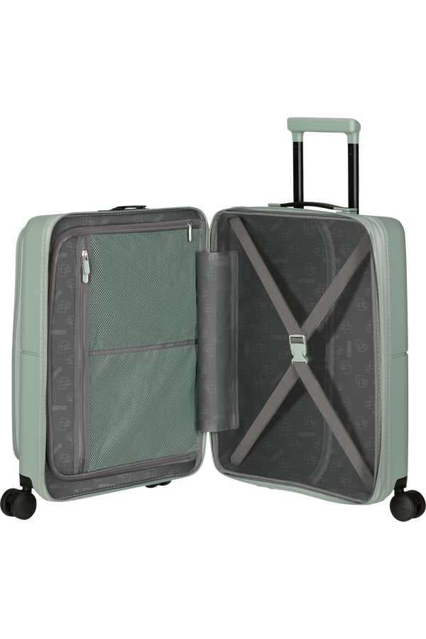 American Tourister DashPop Spinner Expandable Frontloader 55cm  Iceberg Green