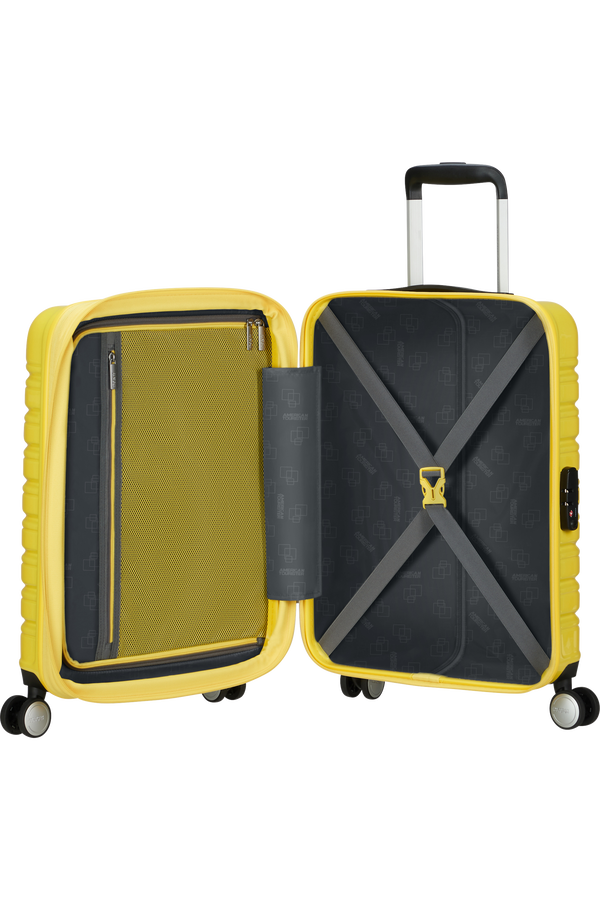 American Tourister Flashline Pop Spinner Exp TSA 55cm  Lemon Yellow