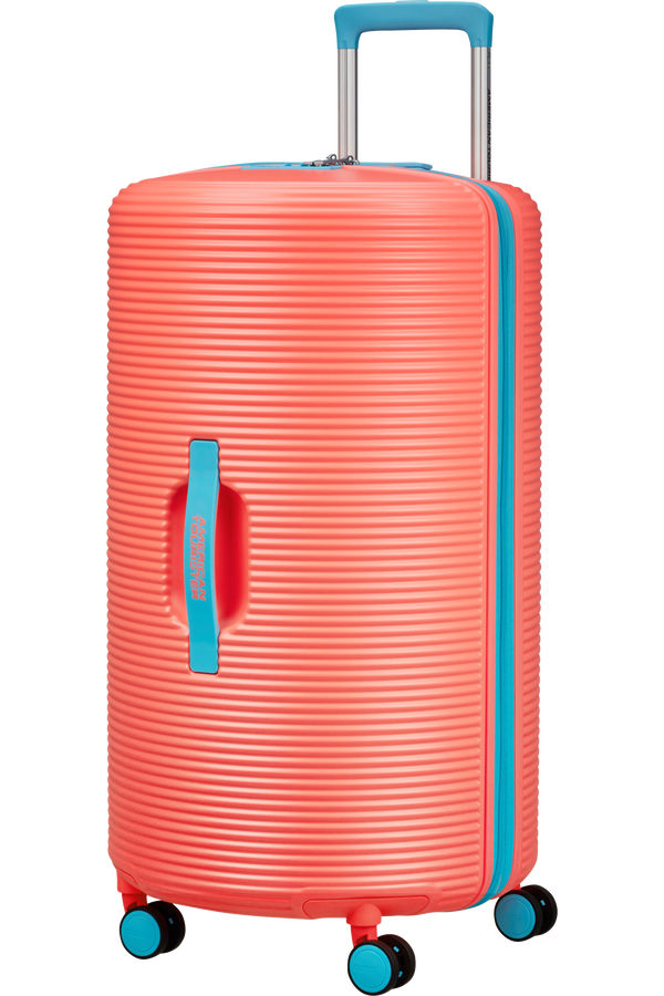 American Tourister Rollio Spinner 75cm  Coral/Blue