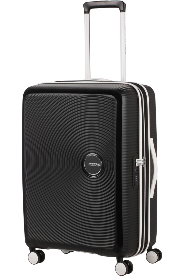 American Tourister Soundbox Spinner TSA Expandable 67cm  Black/White