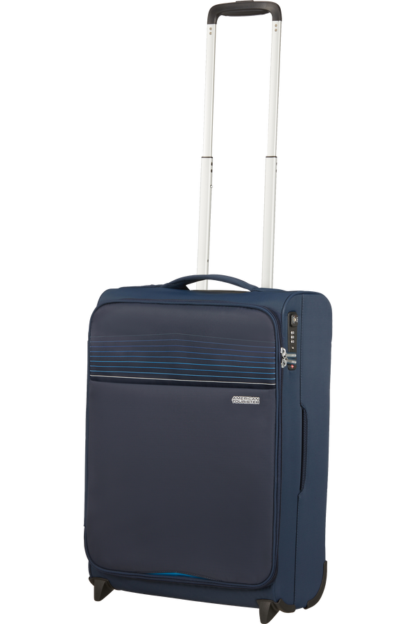 American Tourister Lite Ray Upright TSA 55cm  Bleu marine foncé