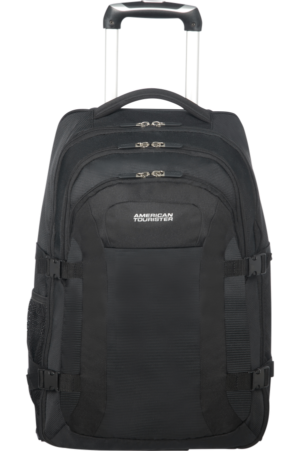American Tourister Road Quest Laptop Rucksack mit Rollen 39.6cm/15.6inch  Solid Black