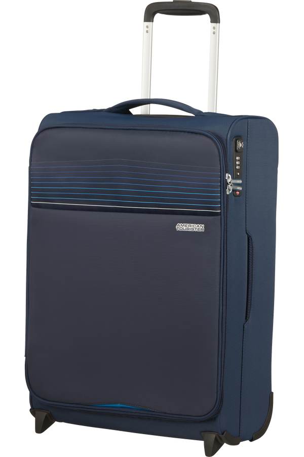 American Tourister Lite Ray Upright TSA 55cm  Bleu marine foncé