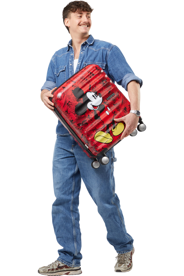 American Tourister Disney Wavebreaker Spinner TSA Disney Fl 55cm  Mickey Comics Red