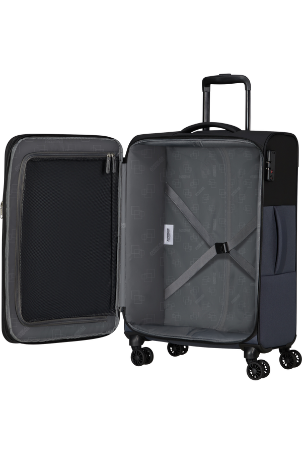American Tourister Daring Dash Spinner Expandable TSA M  Noir/Gris