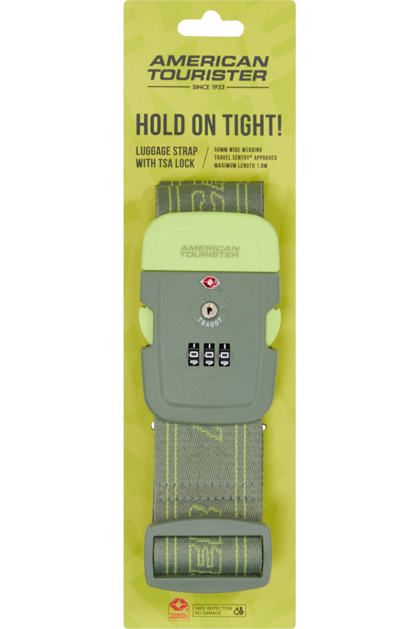 American Tourister American Tourist. Ta Luggage Belt TSA  Olive/Lime