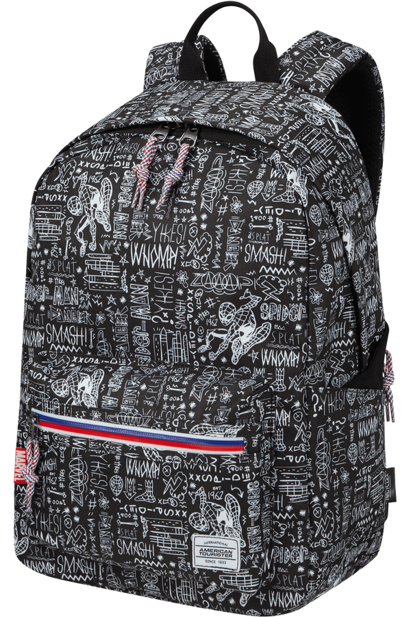American Tourister Upbeat Disney Backpack Zip Marvel  Spiderman Sketch