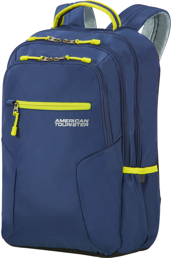 American Tourister Urban Groove Laptop Backpack  True Navy/Lime