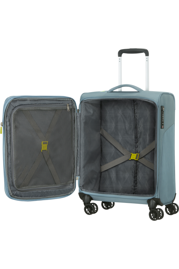 American Tourister Summerfunk Spinner Exp TSA 55cm  Gris Métallique