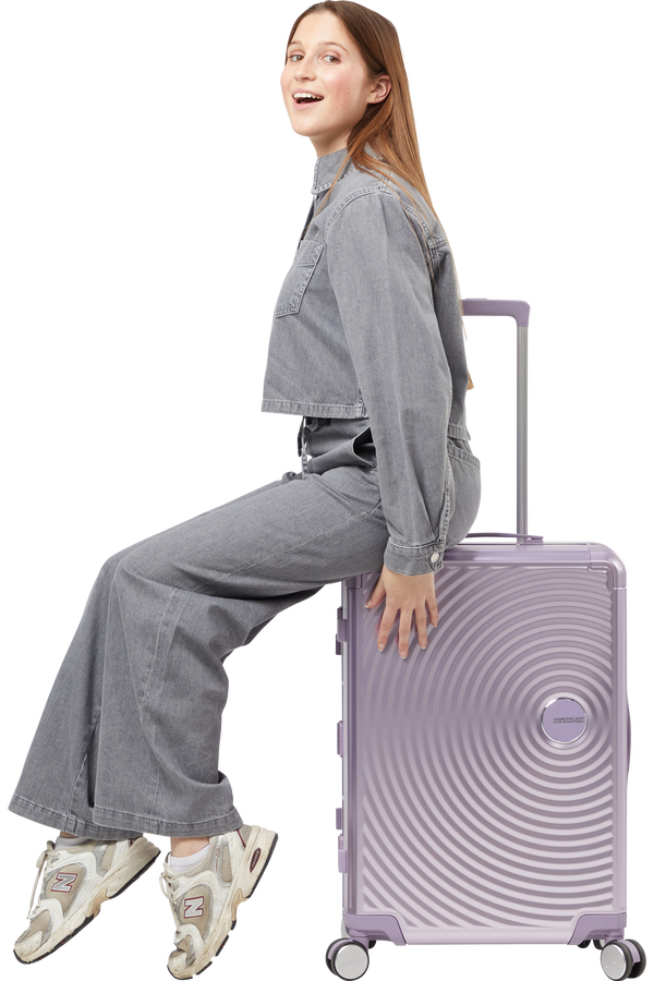 American Tourister Soundbox Alu Spinner TSA 68cm  Stormy Lilac