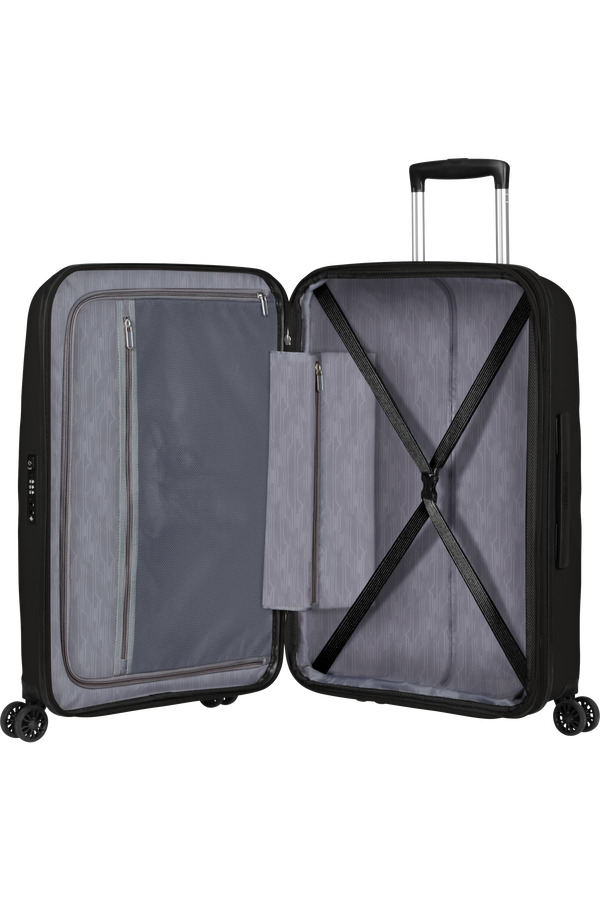 American Tourister Bon Air Dlx Spinner TSA Expandable 66cm  Schwarz