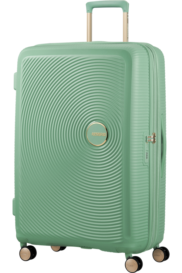 American Tourister Soundbox Spinner TSA Expandable 77cm  Almond Green/Gold