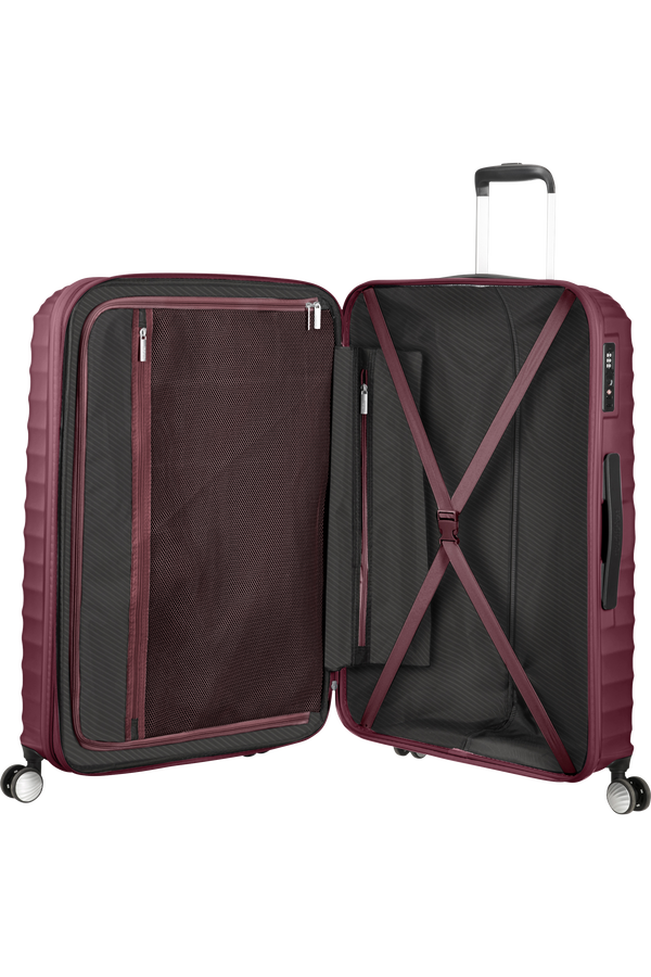 American Tourister Jetglam Spinner TSA Expandable 77cm  Metallic Grape Purple
