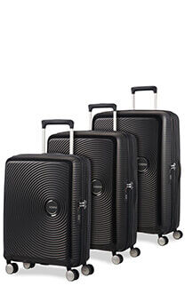 American Tourister Soundbox 3 PC Set A  Bass Black