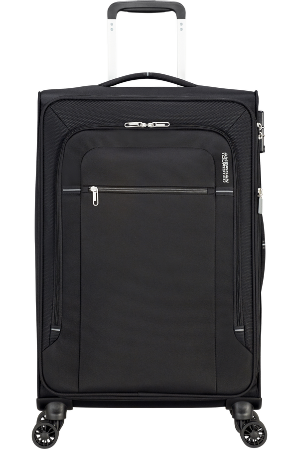 American Tourister Crosstrack Spinner Expandable 67cm  Black/Grey