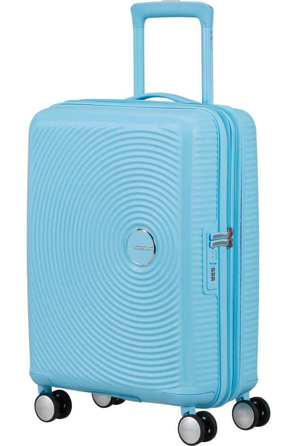 American Tourister SoundBox Spinner TSA Expandable 55cm  Blueberry Fizz