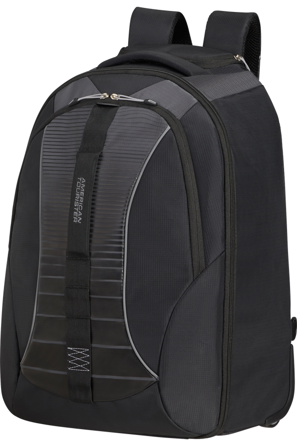 American Tourister Fast Route Laptop Backpack with Wheels Sporty 15.6'  Noir/Gris
